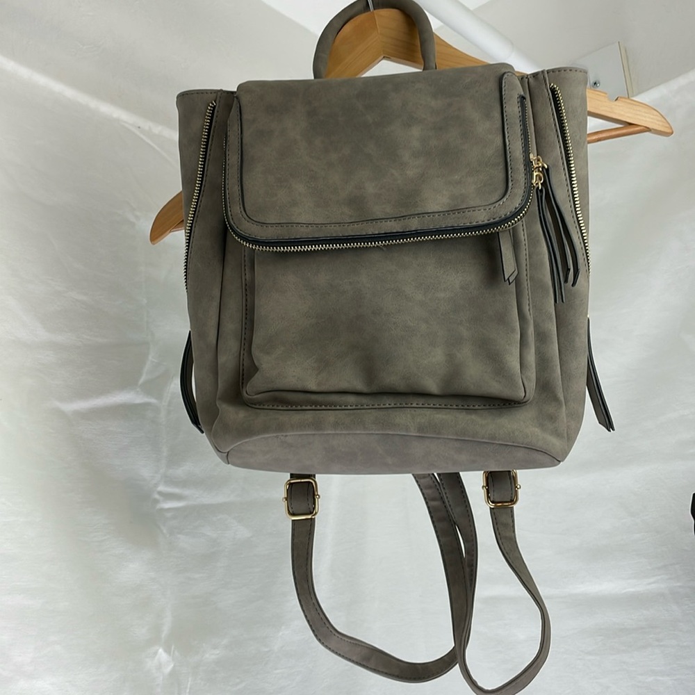 Gray backpack/purse